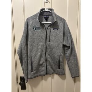 Patagonia Jacket Mens Grey Full‎ Zip Fleece Medium Ohio University Heritage Med